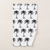 Palm Tree Botanical Tropical Print (Serviette à main)