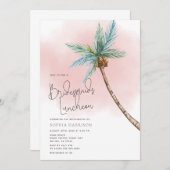 Palm Tree Bridesmaitres déjeuner Invitation (Devant / Derrière)