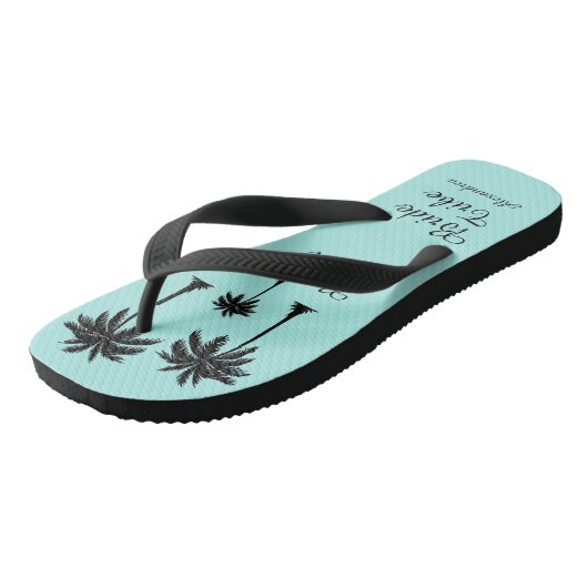 Palm Tree Bruid Tribe Teenslippers (Schuin)