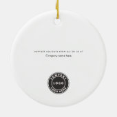 Palm Tree Business Logo Merry kerst Keramisch Ornament (Achterkant)