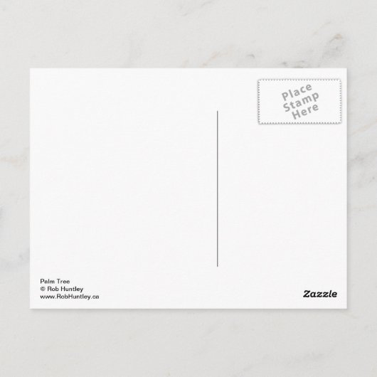 Palm Tree - Carte postale (Dos)