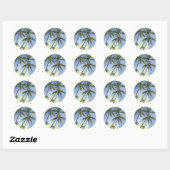 Palm Tree Christmas - étiquettes cadeaux (Feuille)