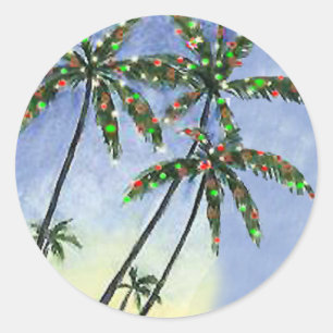 Palm Tree Christmas - étiquettes cadeaux