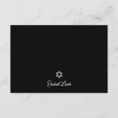 Palm Tree Custom Bat Mitzvah RSVP Behuizing Kaart (Achterkant)