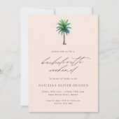 Palm Tree Destination Bachelorette Weekend Kaart (Voorkant)