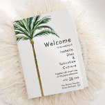 Palm Tree Destination Mariage plié Programme<br><div class="desc">Ce palmier destination mariage plié conception de programme comprend des palmiers tropicaux aquarelles sur un arrière - plan blanc éclatant qui évoque l'ambiance rêvée d'un mariage de destination. ce design rayonne l'amour des rivages de sable et des palmiers balançoires, parfait pour les couples à la recherche d'une célébration vraiment inoubliable....</div>