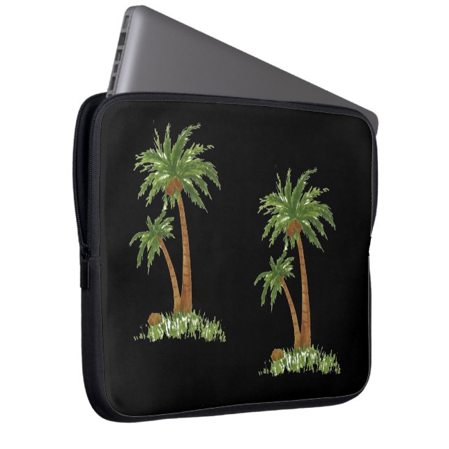 Palm Tree Electronics Bag 15-17 inch Laptop Sleeve (Voorkant Rechts)