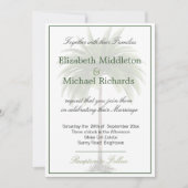 Palm Tree Élégante faire-part de mariage Moderne C (Devant)