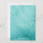 Palm Tree Fronds Tropical Anniversaire Invitations (Dos)