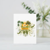 Palm Tree Ghana Briefkaart (Staand voorkant)