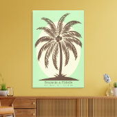 Palm Tree Guest Book Canvas - 150 ruimtes Afdruk (Insitu (Woonkamer))