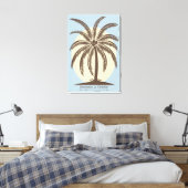 Palm Tree Guest Book Canvas - 250 ruimtes (Insitu (Slaapkamer))