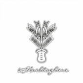Palm Tree Hand Drawn Name Script Car Sticker (Voorkant)