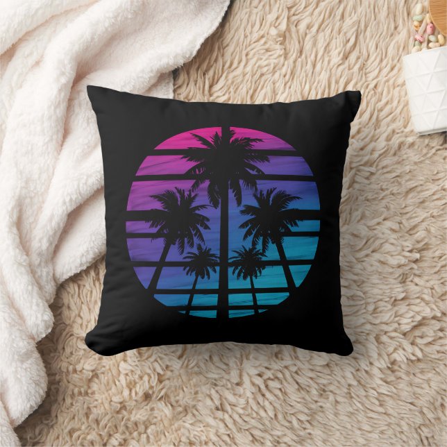 Palm Tree Hawaiian Beach Summer Vacation Kussen (Deken)