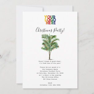 Palm Tree Holiday Business Logo Kerstfeest