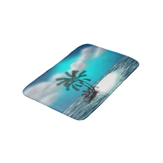 Palm Tree Island Badmat (Gekanteld)
