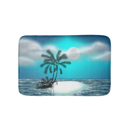 Palm Tree Island Badmat (Voorkant)