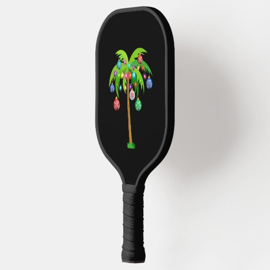 Palm Tree-kerstlampjes Funny Beach Summer Pickleball Paddle (Links)
