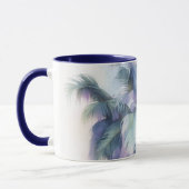 Palm Tree Leaves Close Up Art Mug Cup (Gauche)