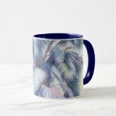 Palm Tree Leaves Close Up Art Mug Cup (Devant droit)
