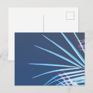 Palm Tree Leaves Minimalism Sketch Briefkaart