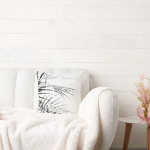Palm Tree Leaves Minimalism Sketch Kussen