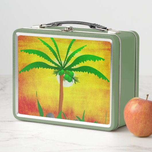 Palm Tree Lunch Box (En situation)