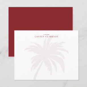 Palm Tree moderne avec carte de note typographique