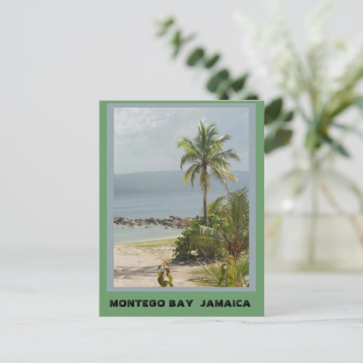 Palm Tree, Montego Bay Jamaica  Briefkaart (Staand voorkant)