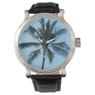 *Palm Tree* Montre en cuir