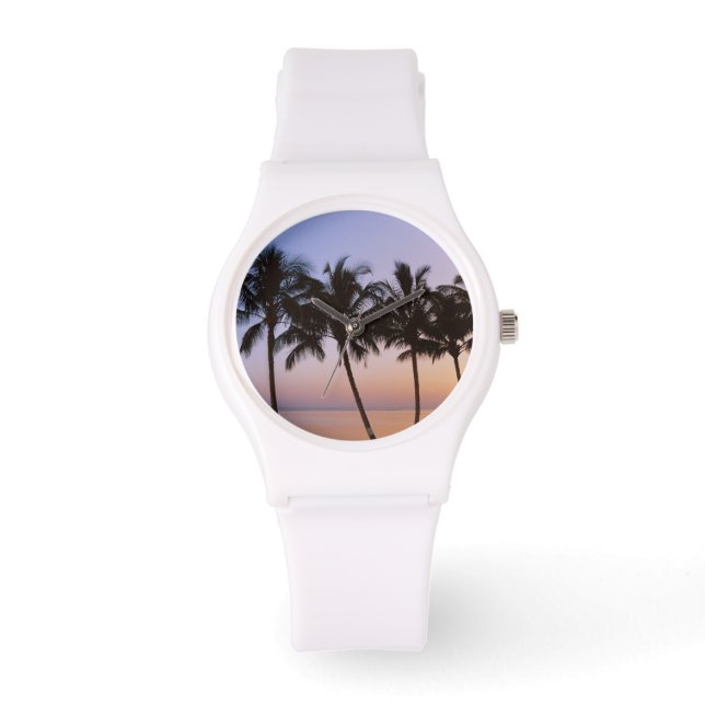Palm tree, morning horloge (Voorkant)
