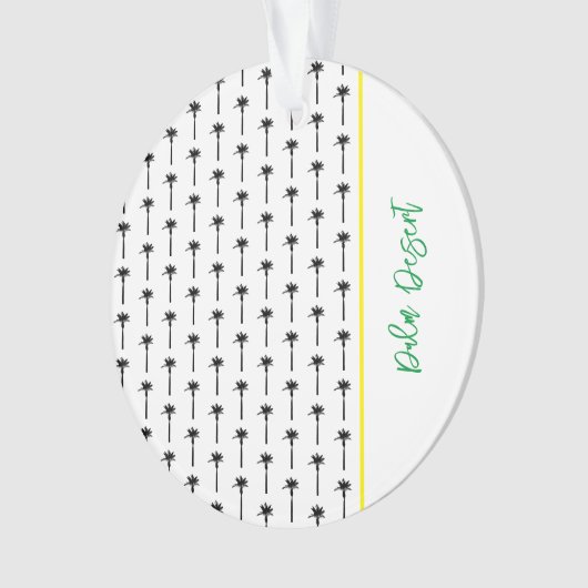 Palm Tree Motif Lieu de voyage Désert Chic (devant)