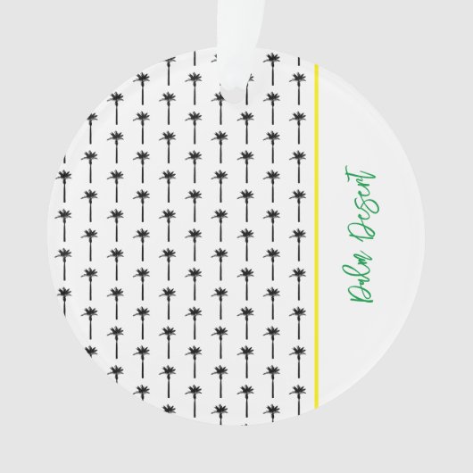 Palm Tree Motif Lieu de voyage Désert Chic (devant)