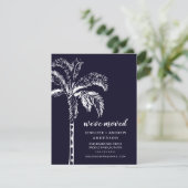 Palm Tree Moving Faire-part moderne (Debout devant)
