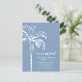 Palm Tree Moving Faire-part moderne (Debout devant)