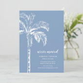 Palm Tree Moving Faire-part moderne (Debout devant)