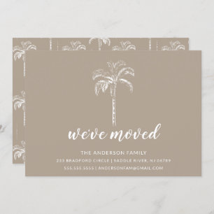 Palm Tree Moving Faire-part moderne