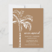 Palm Tree Moving Faire-part moderne (Devant)