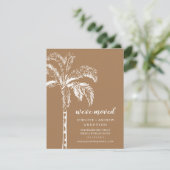 Palm Tree Moving Faire-part moderne (Debout devant)