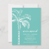 Palm Tree Moving Faire-part moderne (Devant)