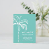 Palm Tree Moving Faire-part moderne (Debout devant)