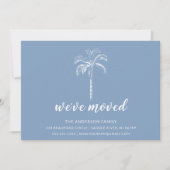 Palm Tree Moving Faire-part moderne (Devant)