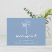 Palm Tree Moving Faire-part moderne (Debout devant)