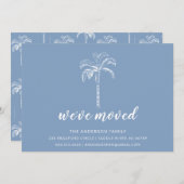 Palm Tree Moving Faire-part moderne (Devant / Derrière)