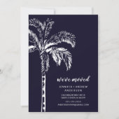Palm Tree Moving Faire-part moderne (Devant)