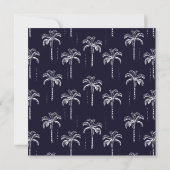 Palm Tree Moving Faire-part moderne (Dos)