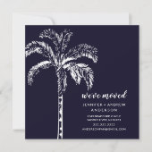 Palm Tree Moving Faire-part moderne (Devant)