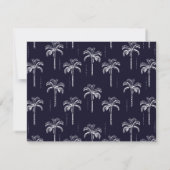 Palm Tree Moving Faire-part moderne (Dos)