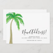 Palm Tree New Address Moving Aankondiging (Voorkant / Achterkant)
