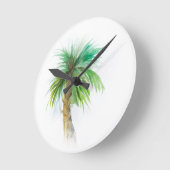 Palm Tree Numéro de chambre Horloge (Angle)